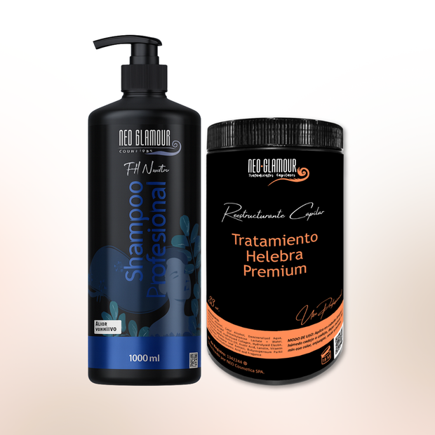 Kit Botox Helebra Premium– Recuperación intensiva para cabellos dañados o procesados químicamente