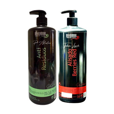 Kit Alisado Berries Red + Shampoo Antiresiduos
