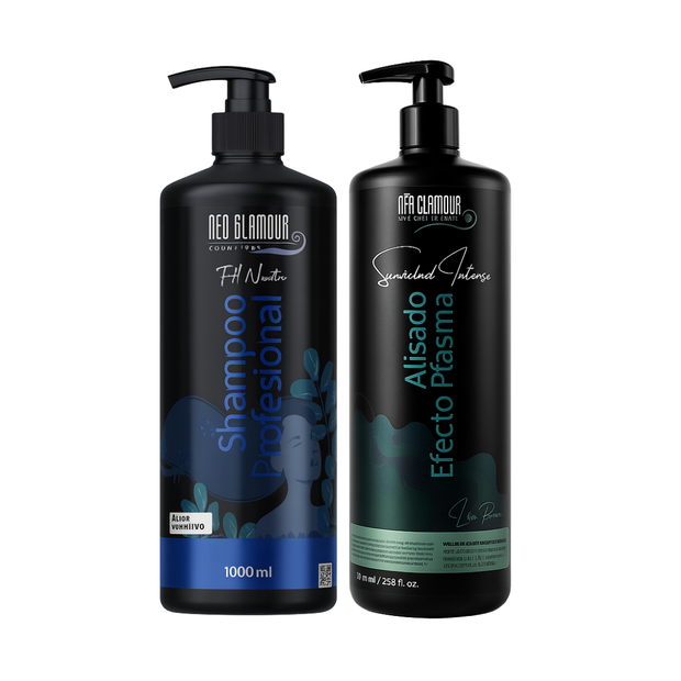 Kit Alisado Efecto Plasma + Shampoo Neutro