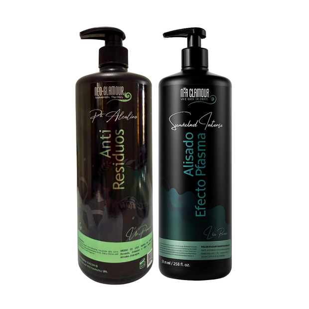 Kit Alisado Efecto Plasma + Shampoo Antiresiduos