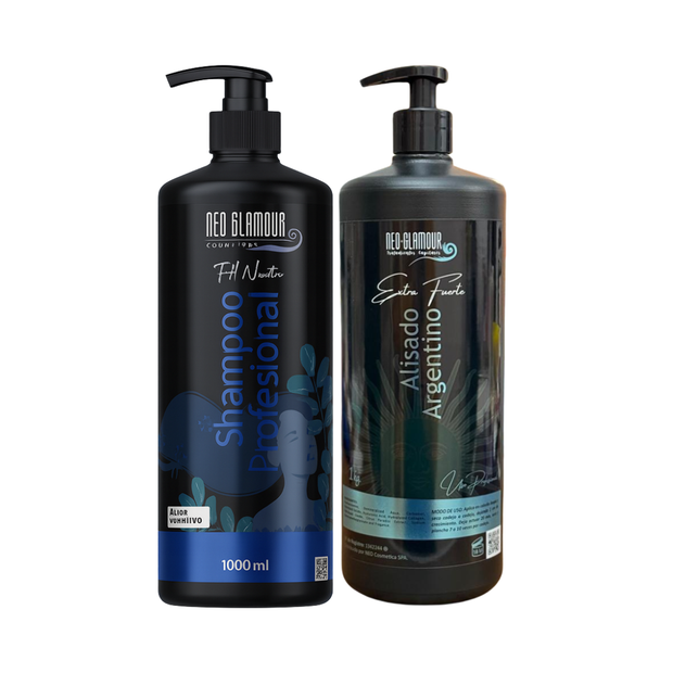 Kit Alisado Argentino Gel + Shampoo Neutro