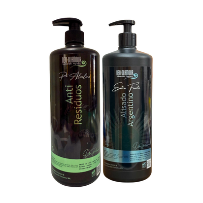 Kit Alisado Argentino Gel + Shampoo Antiresiduos