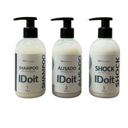 Kit de Alisado Natural IDOIT – Sin Formol | 250 ml x 3 pasos