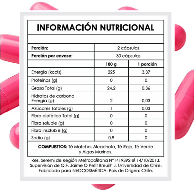 AMOR PROPIO 3 meses – Cápsulas Inhibidoras de Apetito y Quemador de Grasa