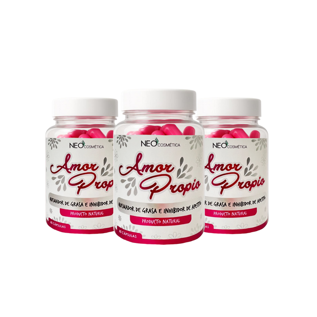 AMOR PROPIO 3 meses – Cápsulas Inhibidoras de Apetito y Quemador de Grasa
