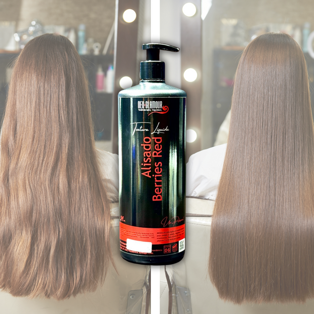 Alisado Red Berries con Extracto de Frutos Rojos– (1 Litro con bomba dosificadora)