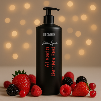 Alisado Red Berries con Extracto de Frutos Rojos– (1 Litro con bomba dosificadora)